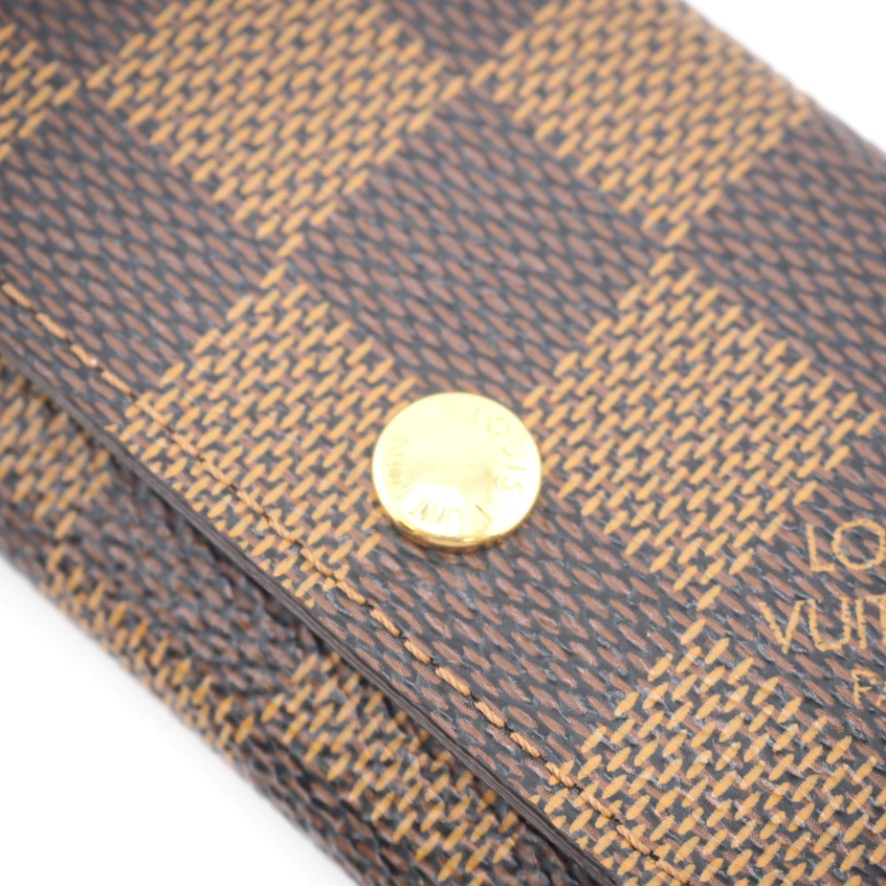 LOUIS VUITTON Key case Key holder  N62631 leather Brown 4-key case Key holder Damier Multicles4 Women Used Authentic