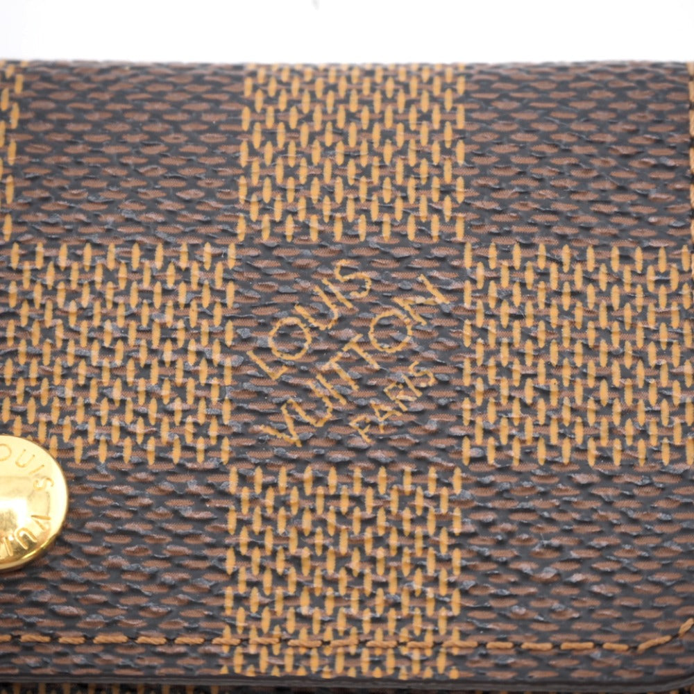 LOUIS VUITTON Key case Key holder  N62631 leather Brown 4-key case Key holder Damier Multicles4 Women Used Authentic