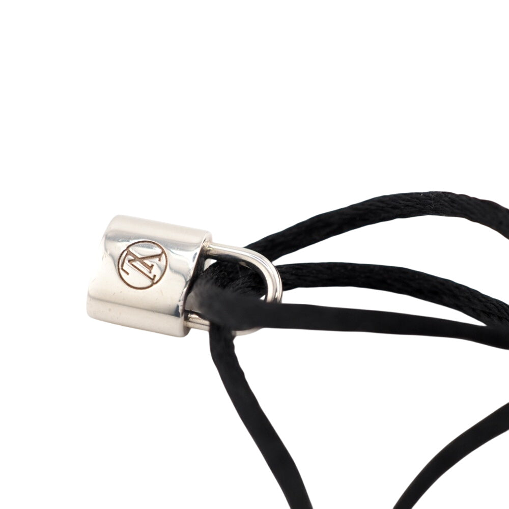 LOUIS VUITTON bracelet Silver925 black Bracelet Silver Lockit mens(Unisex) Used Authentic