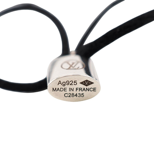LOUIS VUITTON bracelet Silver925 black Bracelet Silver Lockit mens(Unisex) Used Authentic