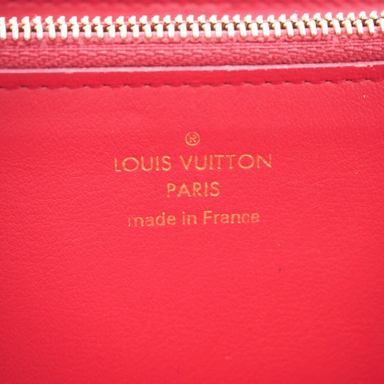 LOUIS VUITTON Long Wallet Purse M61248 Taurillon Clemence black LV logo Portefeuille Capsine Women Used Authentic