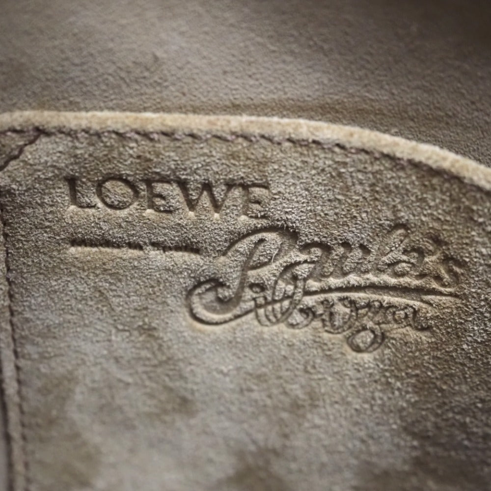 LOEWE Shoulder Bag Canvas, Leather Brown Loewe x Paula Zuibiza Balloon bag medium Women Used Authentic
