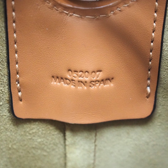 LOEWE Shoulder Bag Canvas, Leather Brown Loewe x Paula Zuibiza Balloon bag medium Women Used Authentic