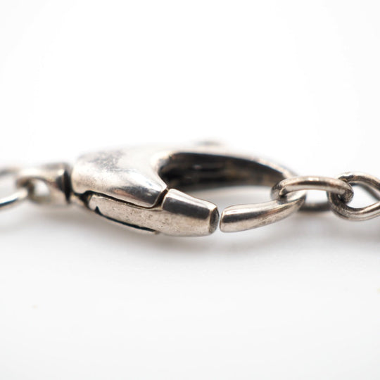 GUCCI Necklace Silver925 Silver Fake pearl Clover Women Used Authentic