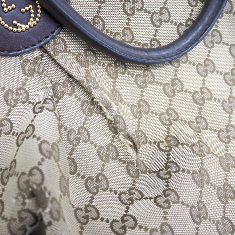 GUCCI Handbag 269953 GG canvas beige GG canvas Women Used Authentic