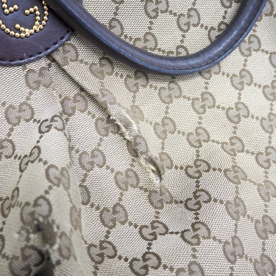 GUCCI Handbag 269953 GG canvas beige GG canvas Women Used Authentic