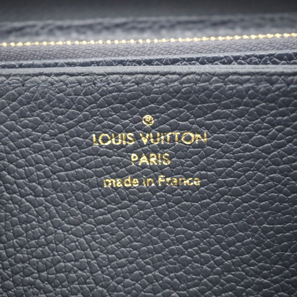 LOUIS VUITTON Long Wallet Purse M62121 leather Navy Monogram Ann Platt Marine Rouge Women(Unisex) Used Authentic