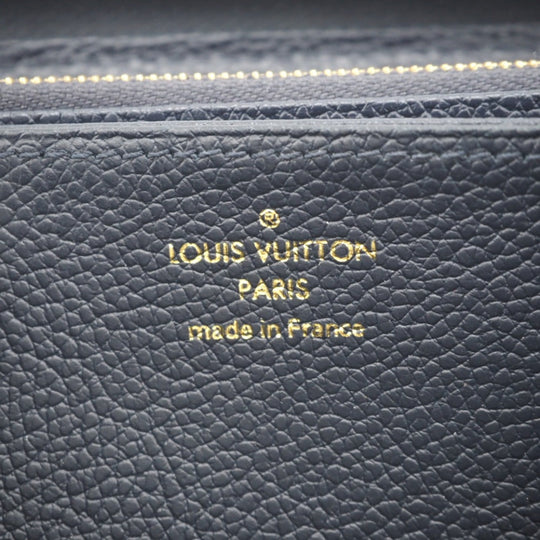 LOUIS VUITTON Long Wallet Purse M62121 leather Navy Monogram Ann Platt Marine Rouge Women(Unisex) Used Authentic
