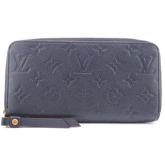 LOUIS VUITTON Long Wallet Purse M62121 leather Navy Monogram Ann Platt Marine Rouge Women(Unisex) Used Authentic