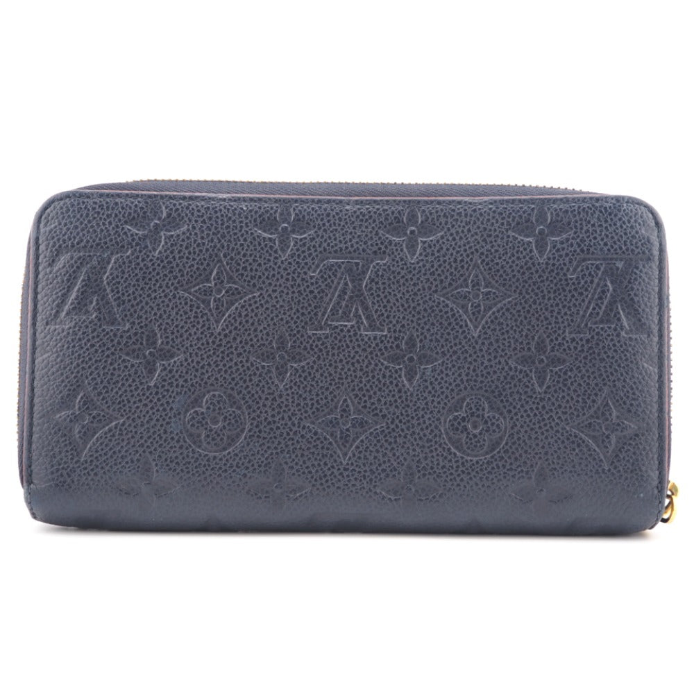 LOUIS VUITTON Long Wallet Purse M62121 leather Navy Monogram Ann Platt Marine Rouge Women(Unisex) Used Authentic
