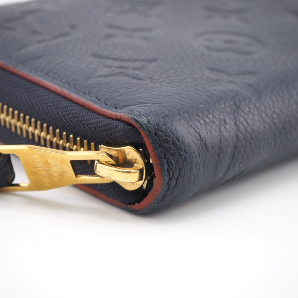 LOUIS VUITTON Long Wallet Purse M62121 leather Navy Monogram Ann Platt Marine Rouge Women(Unisex) Used Authentic