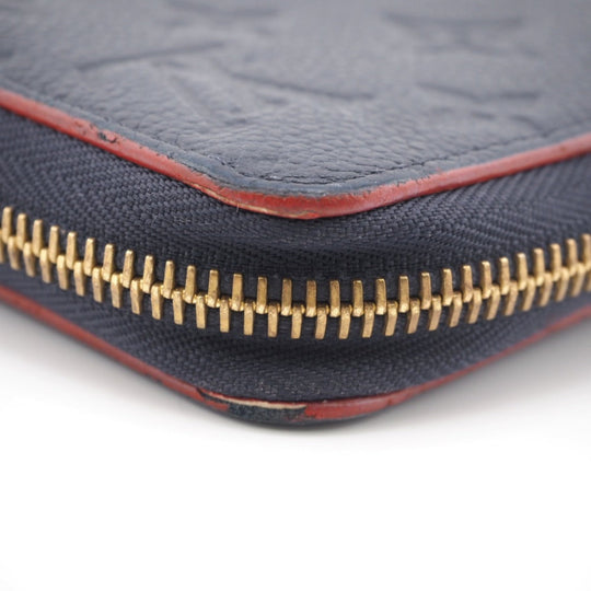 LOUIS VUITTON Long Wallet Purse M62121 leather Navy Monogram Ann Platt Marine Rouge Women(Unisex) Used Authentic
