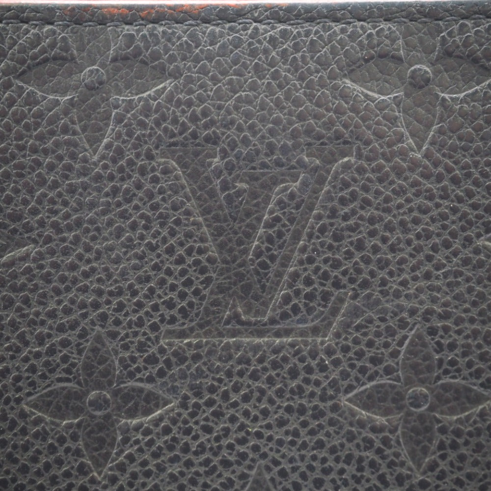 LOUIS VUITTON Long Wallet Purse M62121 leather Navy Monogram Ann Platt Marine Rouge Women(Unisex) Used Authentic