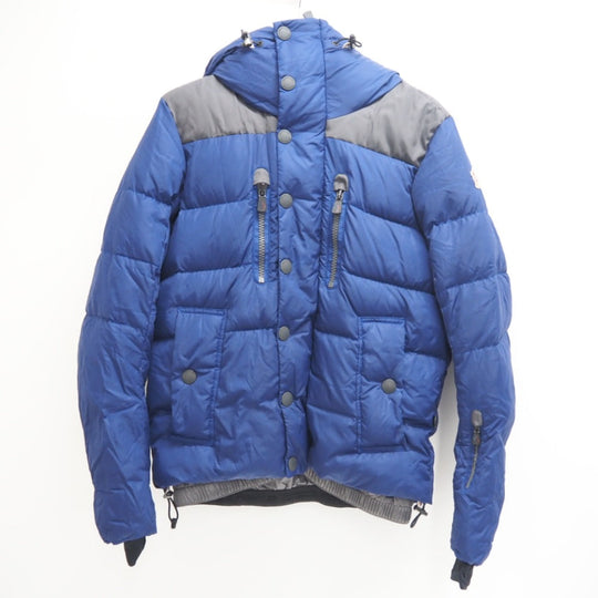 MONCLER Down jacket Polyester, Nylon Navy Grenoble RODENBERG 14 years mens No size listed Used Authentic