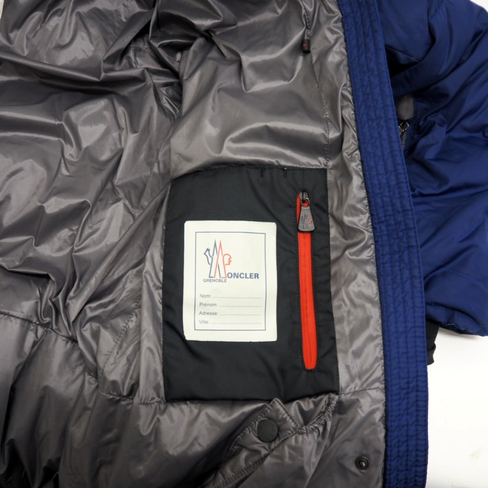 MONCLER Down jacket Polyester, Nylon Navy Grenoble RODENBERG 14 years mens No size listed Used Authentic