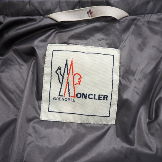 MONCLER Down jacket Polyester, Nylon Navy Grenoble RODENBERG 14 years mens No size listed Used Authentic