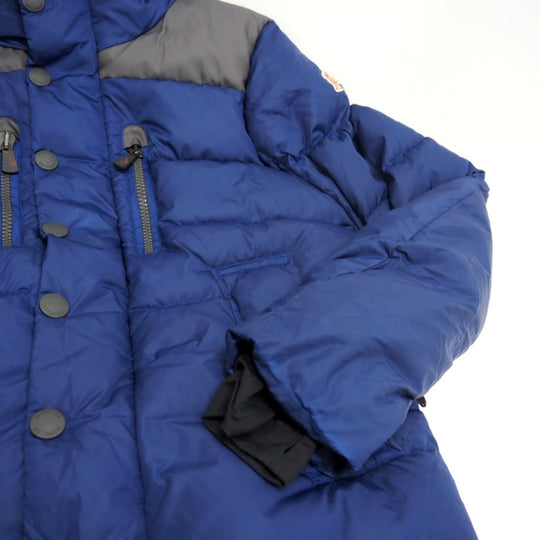 MONCLER Down jacket Polyester, Nylon Navy Grenoble RODENBERG 14 years mens No size listed Used Authentic