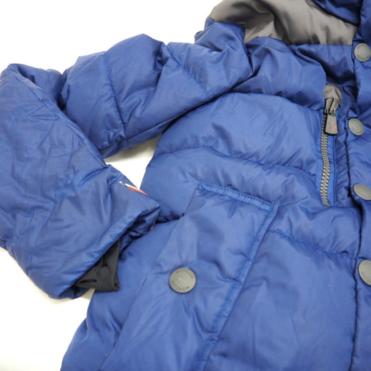 MONCLER Down jacket Polyester, Nylon Navy Grenoble RODENBERG 14 years mens No size listed Used Authentic