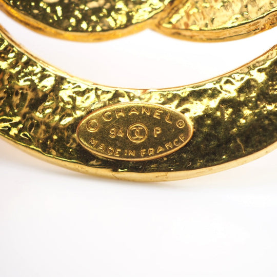 CHANEL Brooch Gold Plated gold 94P COCO Mark Women Used Authentic