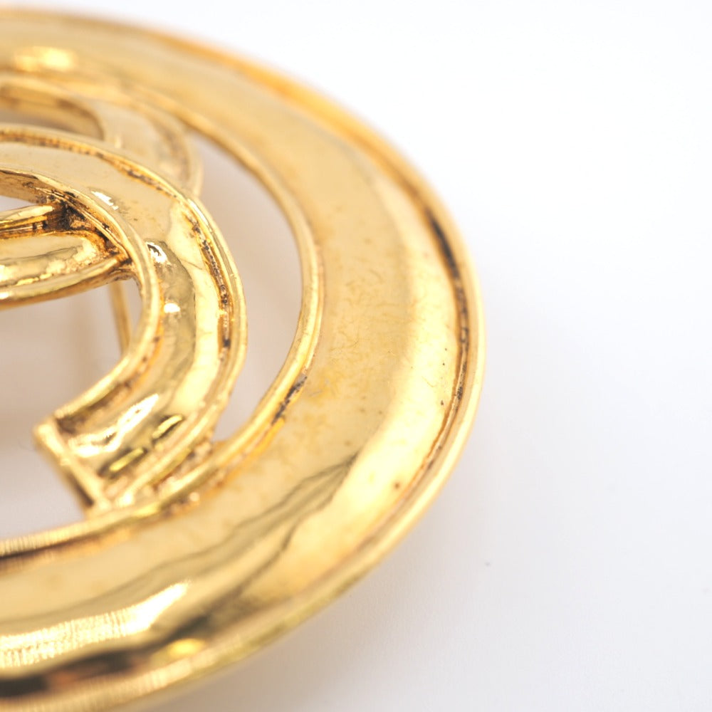 CHANEL Brooch Gold Plated gold 94P COCO Mark Women Used Authentic