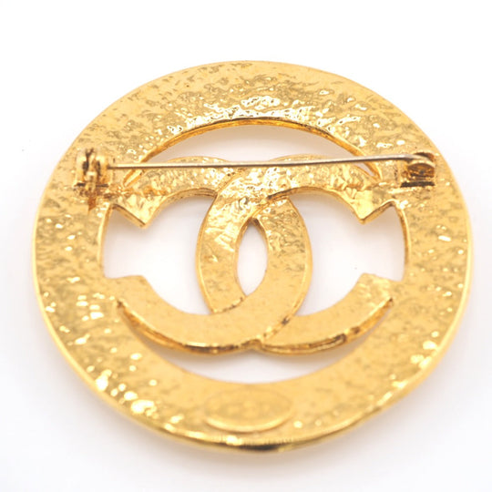 CHANEL Brooch Gold Plated gold 94P COCO Mark Women Used Authentic