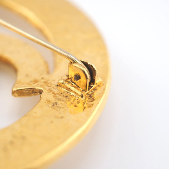 CHANEL Brooch Gold Plated gold 94P COCO Mark Women Used Authentic