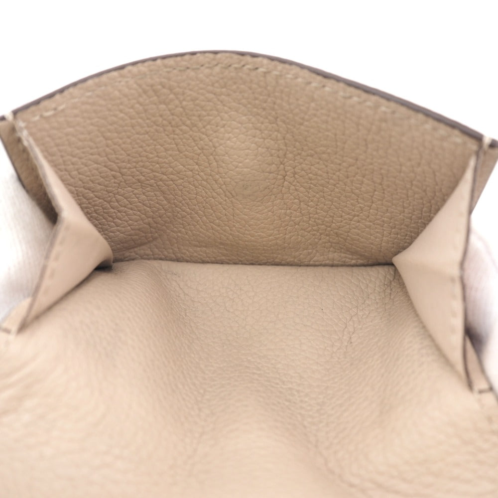 LOUIS VUITTON Tri-fold wallet M69340 Taurillon Clemence beige Taurillon Clemence Portefeuille Lock Mini Women Used Authentic