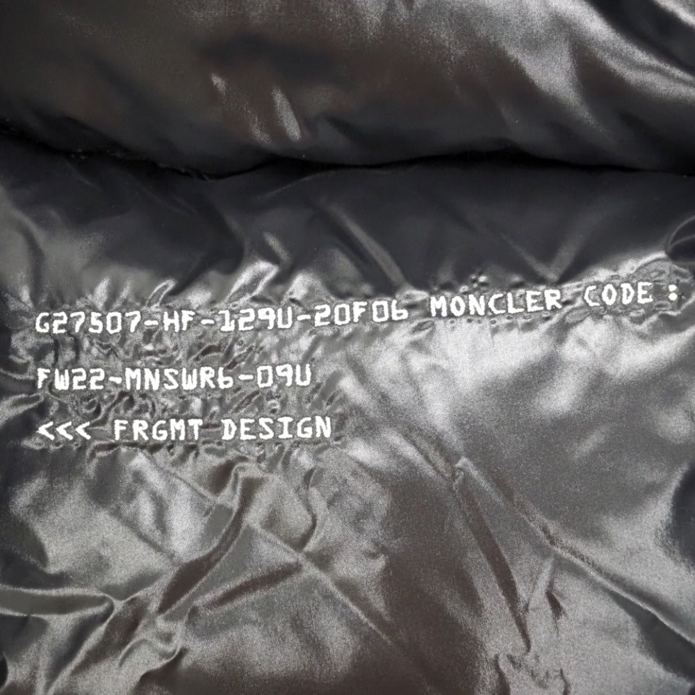MONCLER Down jacket Nylon black Moncler Genius 22 Years 2 Fujiwara Hiroshi Fragment mens 2 Used Authentic