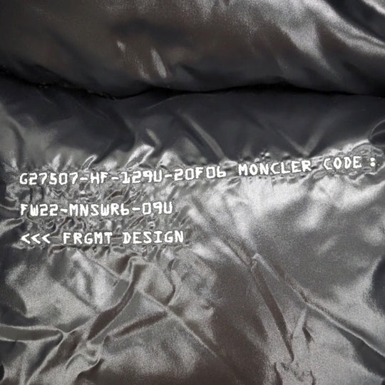 MONCLER Down jacket Nylon black Moncler Genius 22 Years 2 Fujiwara Hiroshi Fragment mens 2 Used Authentic