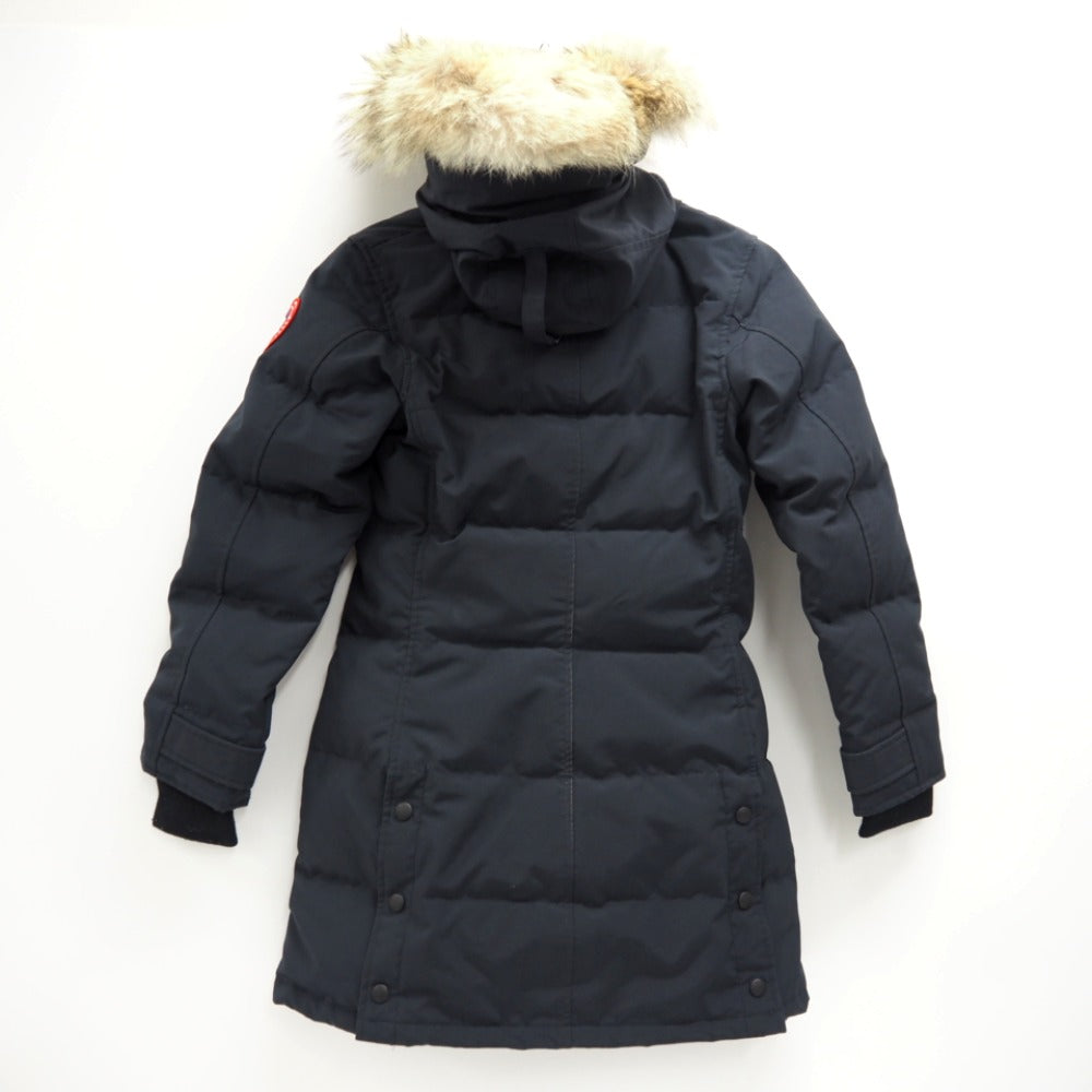 CANADA GOOSE Down jacket 3802la Cotton, Polyester Navy SHELBURNE PARKA Women XS/TP Used Authentic