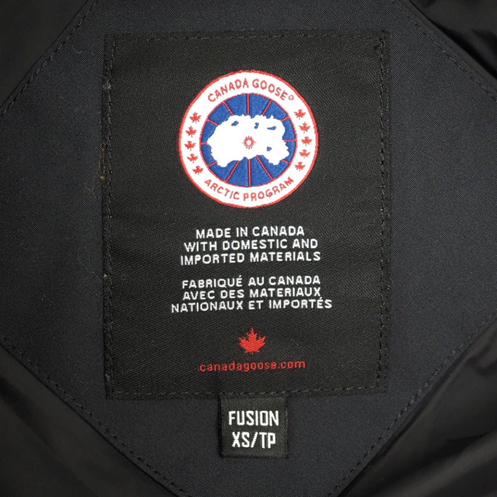 CANADA GOOSE Down jacket 3802la Cotton, Polyester Navy SHELBURNE PARKA Women XS/TP Used Authentic