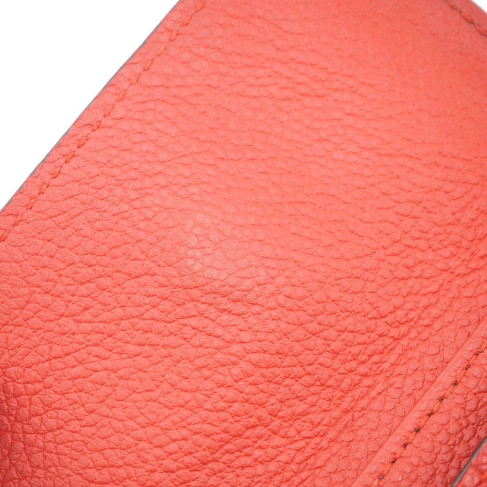 LOUIS VUITTON Key case Key holder  M63708 leather Red Multicles6 Ann Platt Women Used Authentic