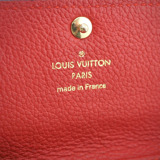 LOUIS VUITTON Key case Key holder  M63708 leather Red Multicles6 Ann Platt Women Used Authentic