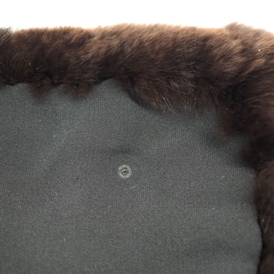 CHANEL Scarf silk Brown Orirag Women Used Authentic