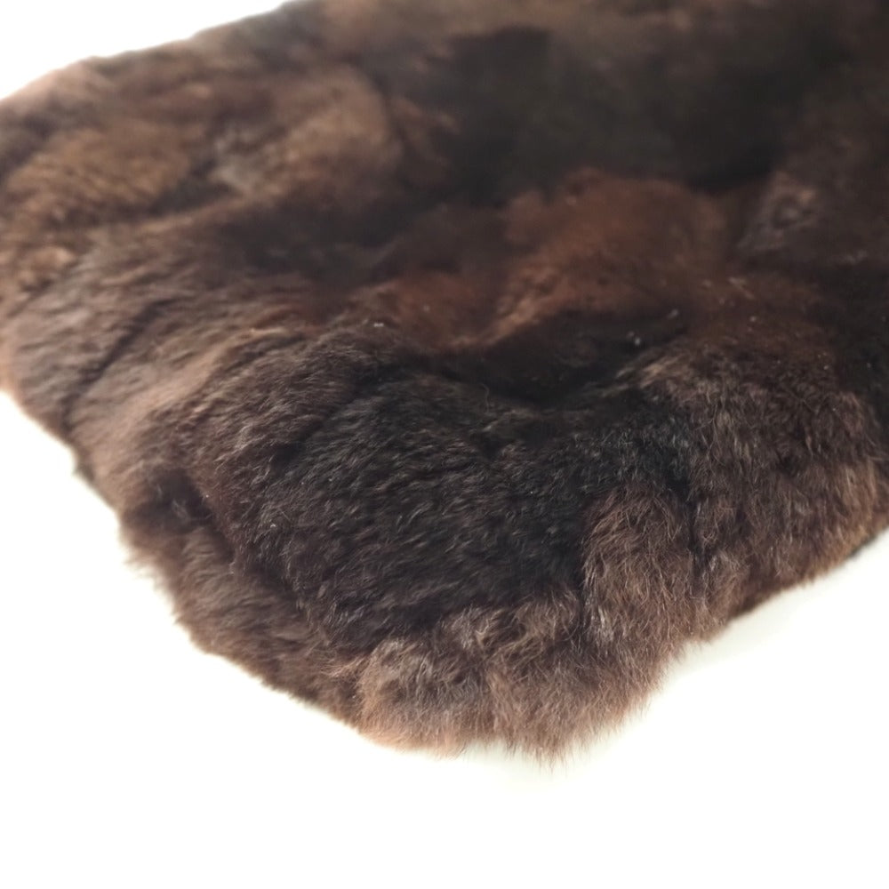 CHANEL Scarf silk Brown Orirag Women Used Authentic