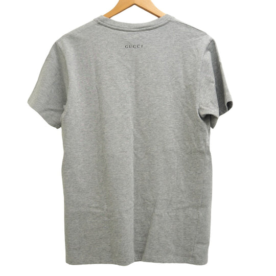 GUCCI Short sleeve T-shirt 548334 cotton gray Donald duck unisex(Unisex) XXS Used Authentic