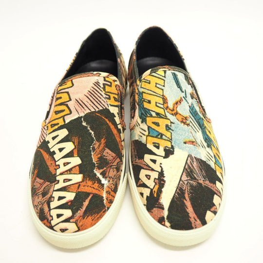 CELINE Slip-on 300B84 Canvas, Leather black Women 38 Used Authentic