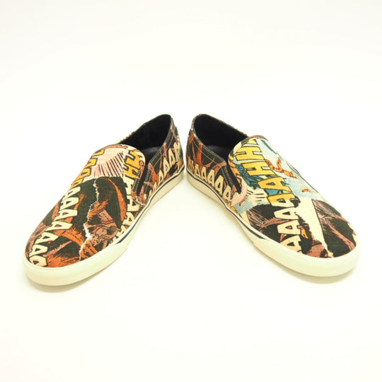 CELINE Slip-on 300B84 Canvas, Leather black Women 38 Used Authentic