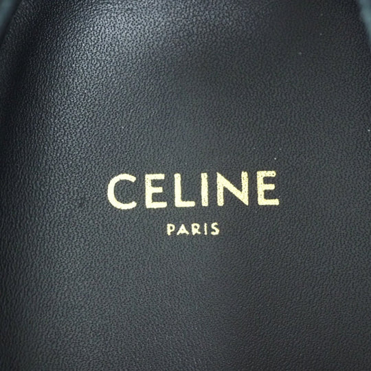 CELINE Slip-on 300B84 Canvas, Leather black Women 38 Used Authentic