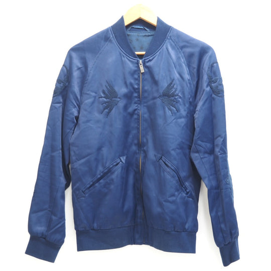 Lucien Pellat-Finet Blouson Rayon, Cotton Navy Sukajan Skull mens XS Used Authentic