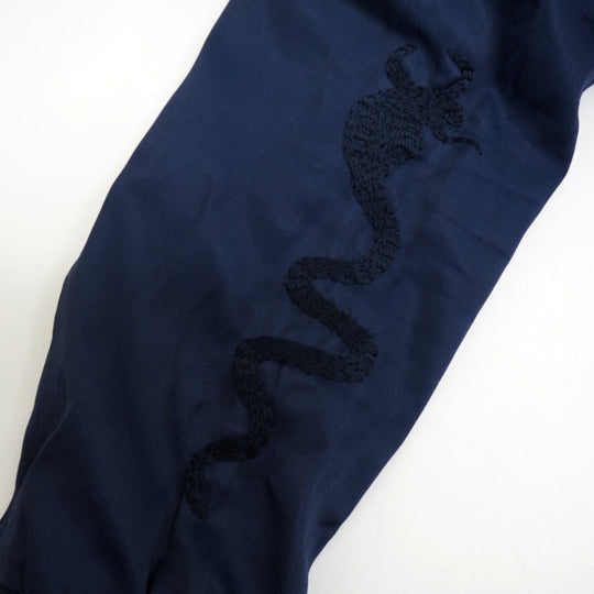 Lucien Pellat-Finet Blouson Rayon, Cotton Navy Sukajan Skull mens XS Used Authentic