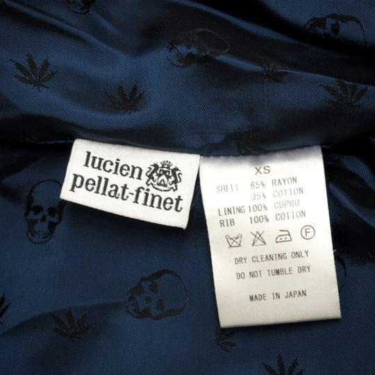 Lucien Pellat-Finet Blouson Rayon, Cotton Navy Sukajan Skull mens XS Used Authentic