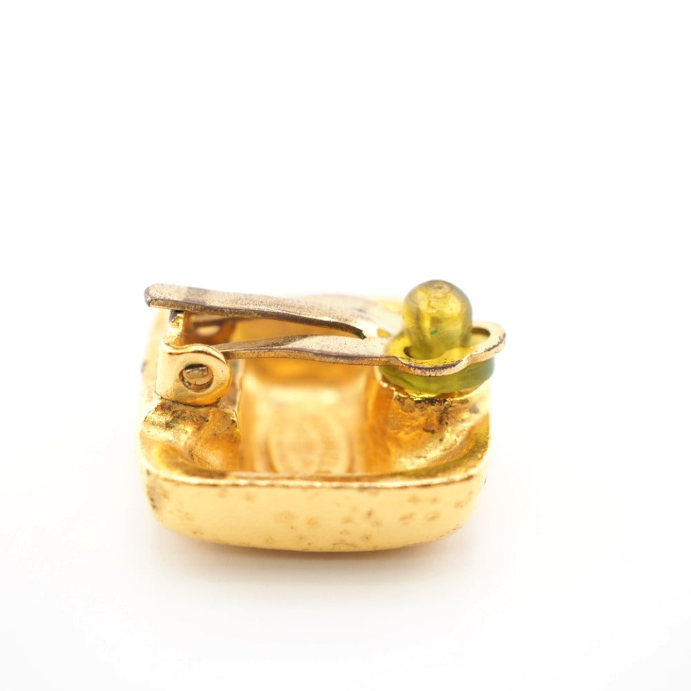 CHANEL Earring Gold Plated gold 99A COCO Mark Women Used Authentic