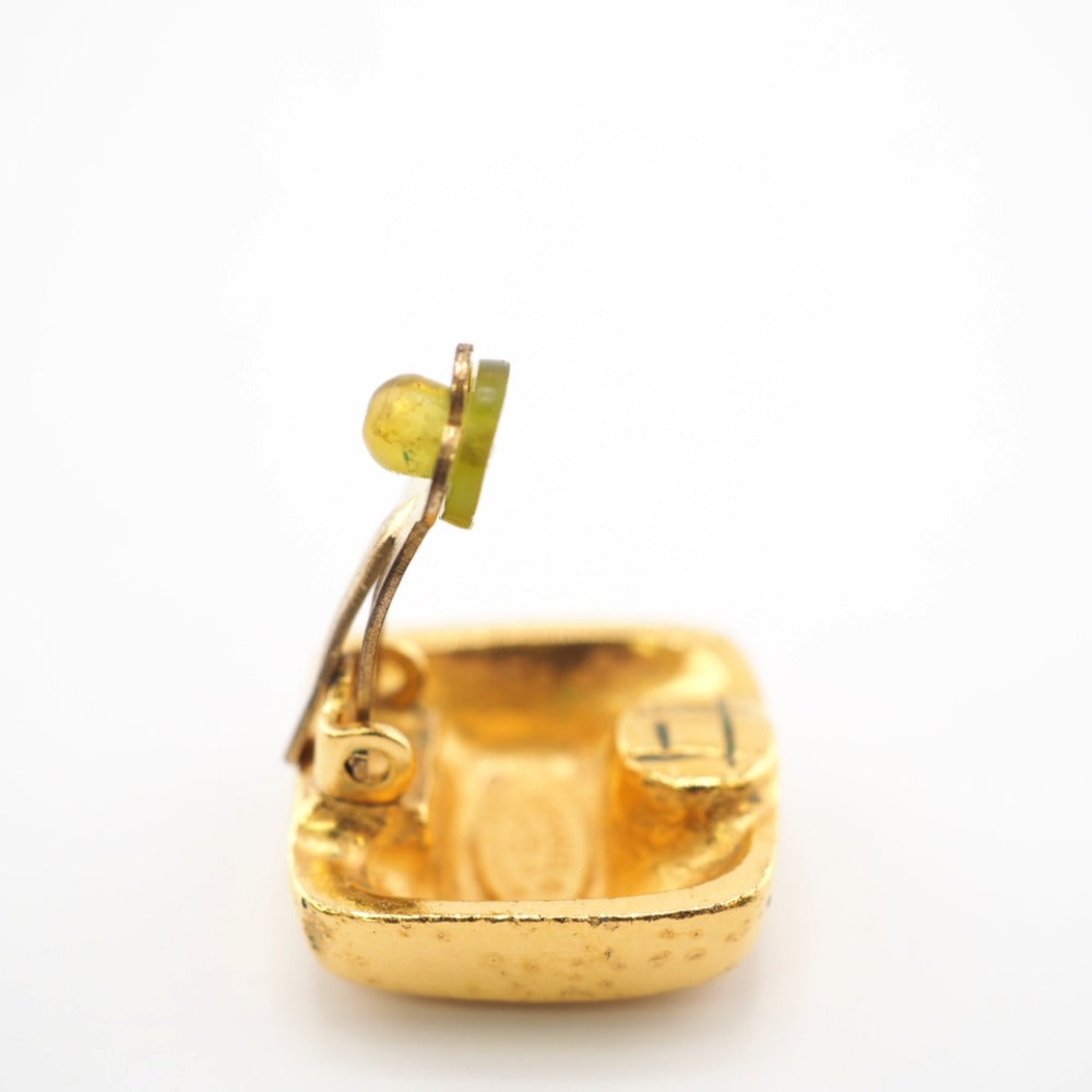 CHANEL Earring Gold Plated gold 99A COCO Mark Women Used Authentic