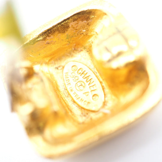 CHANEL Earring Gold Plated gold 99A COCO Mark Women Used Authentic