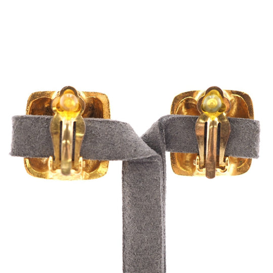 CHANEL Earring Gold Plated gold 99A COCO Mark Women Used Authentic