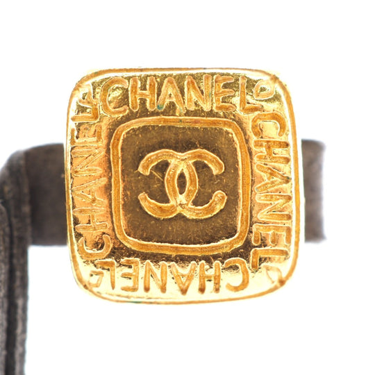 CHANEL Earring Gold Plated gold 99A COCO Mark Women Used Authentic