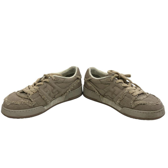 FENDI sneakers 7E1495 fabric beige FENDI MATCH Women 6 Used Authentic