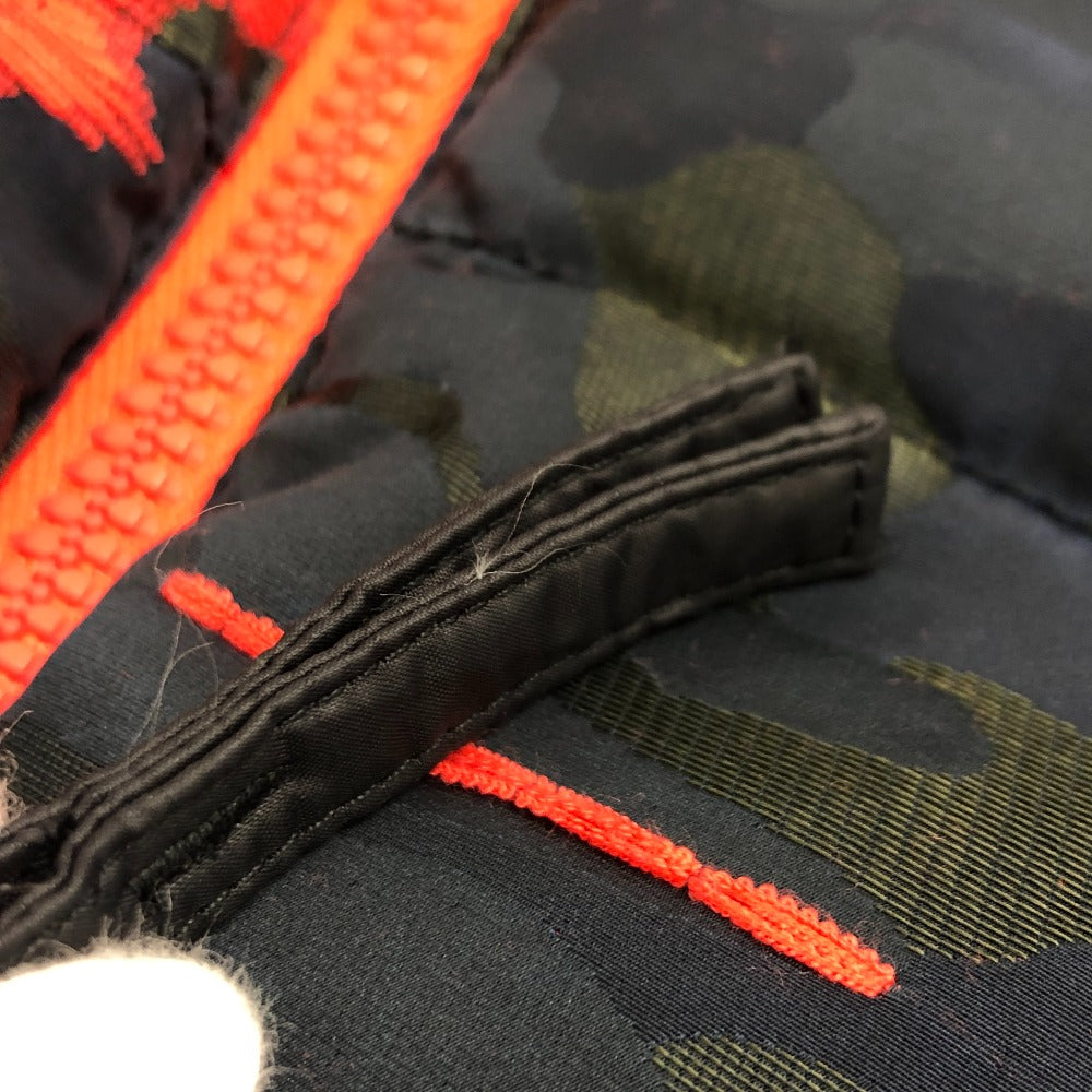 DUVETICA Down jacket polyester Navy Hydrogen Camouflage Women 36 Used Authentic