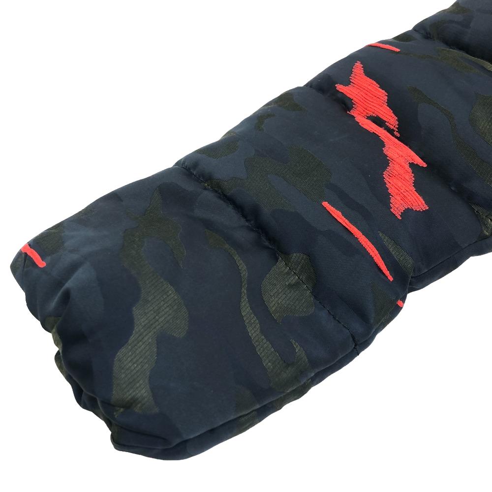 DUVETICA Down jacket polyester Navy Hydrogen Camouflage Women 36 Used Authentic